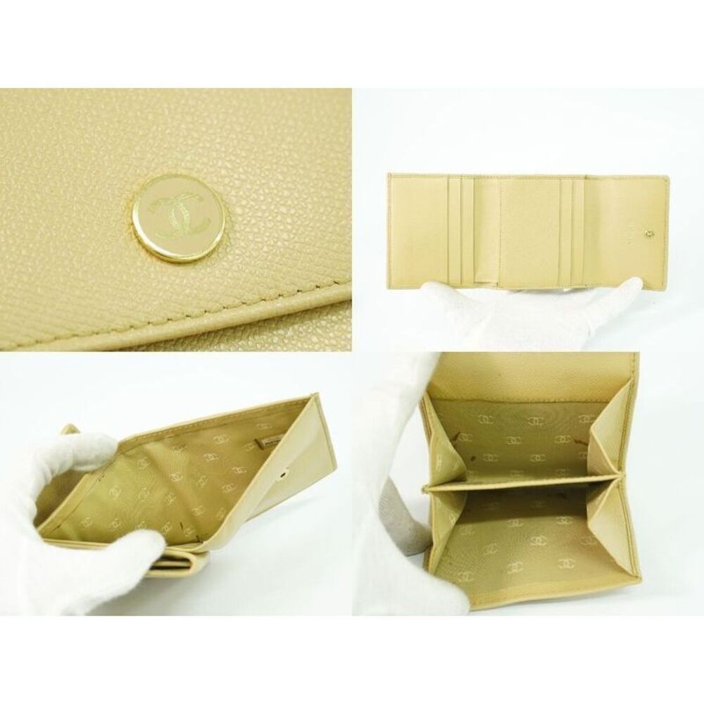 Authentic CHANEL Coco Mark Coco Button Trifold Fo… - image 8